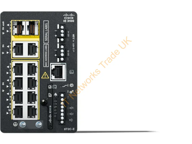 IE-3100-8T2C-E - Cisco Catalyst Ie-3100-8T2C-E Network Switch Managed L2 Gigabit Ethernet (10/100/1000) Black