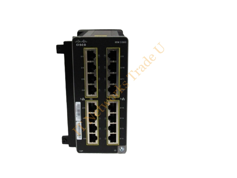 IEM-3300-16P Cisco 16-Port Gigabit Ethernet Expansion Module Switch for Catalyst IE3300 Switch Module