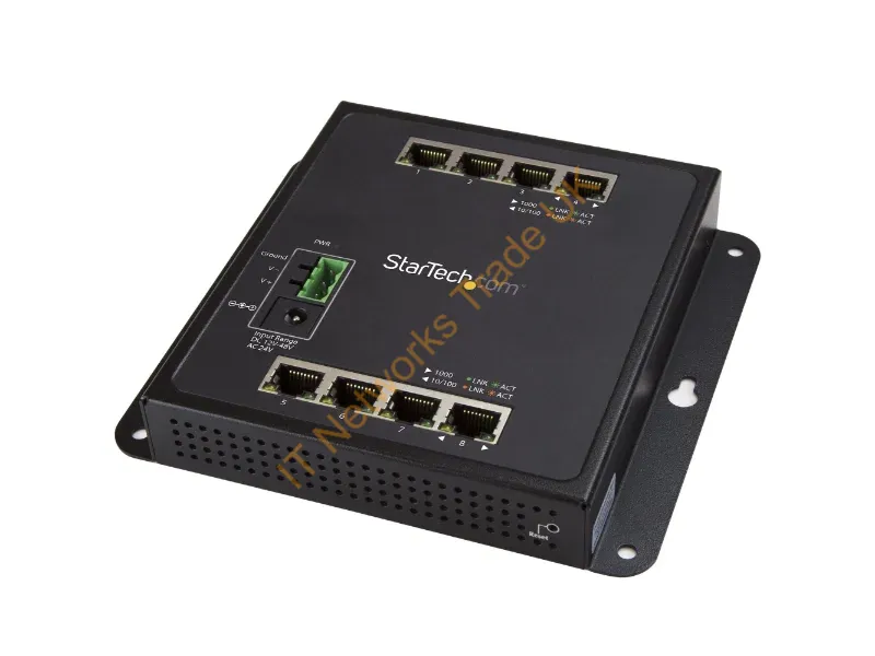 IES81GW - StarTech.com 8-Port Gigabit Ethernet Switch Managed Wall Mount with Front Access Network Switch