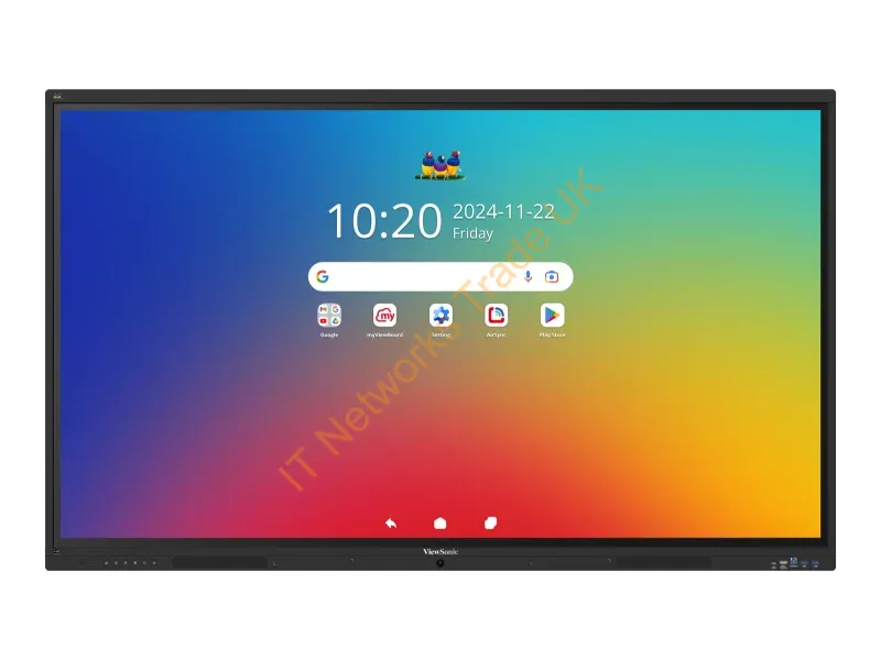 IFP5541-1-1C - Viewsonic IFP 55IN 4K ANDROID 16 EDLA 64 interactive whiteboard 2.49 m (98") 3840 x 2160 pixels Touchscreen