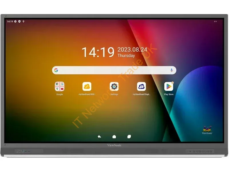 IFP6552-2F - Viewsonic IFP6552-2F Signage Display Digital signage flat panel 165.1 cm (65") LCD 450 cd/m� 4K Ultra HD Black Touchscreen Built-in processor Android