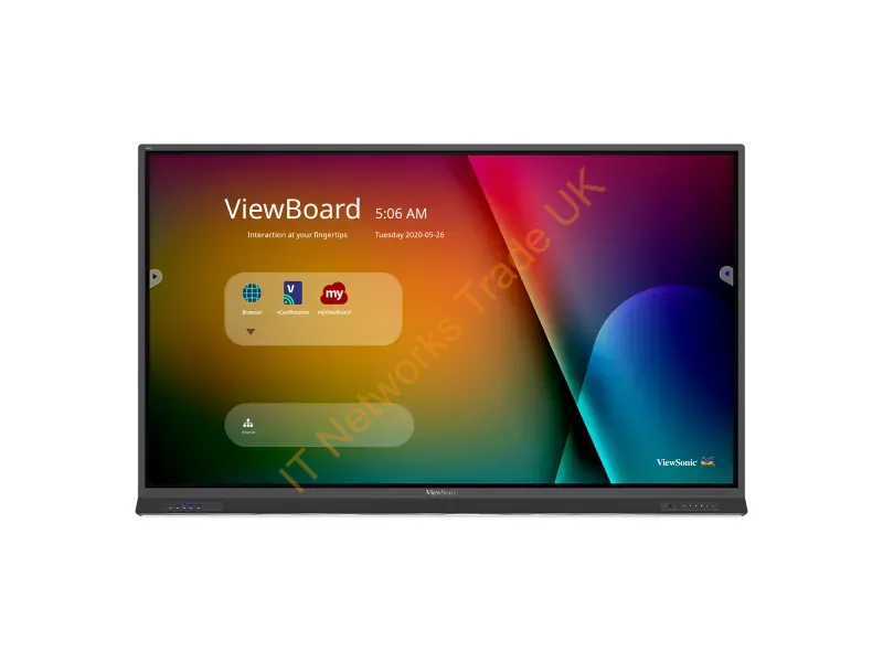 IFP6552 - Viewsonic Ifp6552 Signage Display 65" Lcd Wi-Fi 400 Cd/M 4K Ultra Hd Black Touchscreen Built-In Processor Android