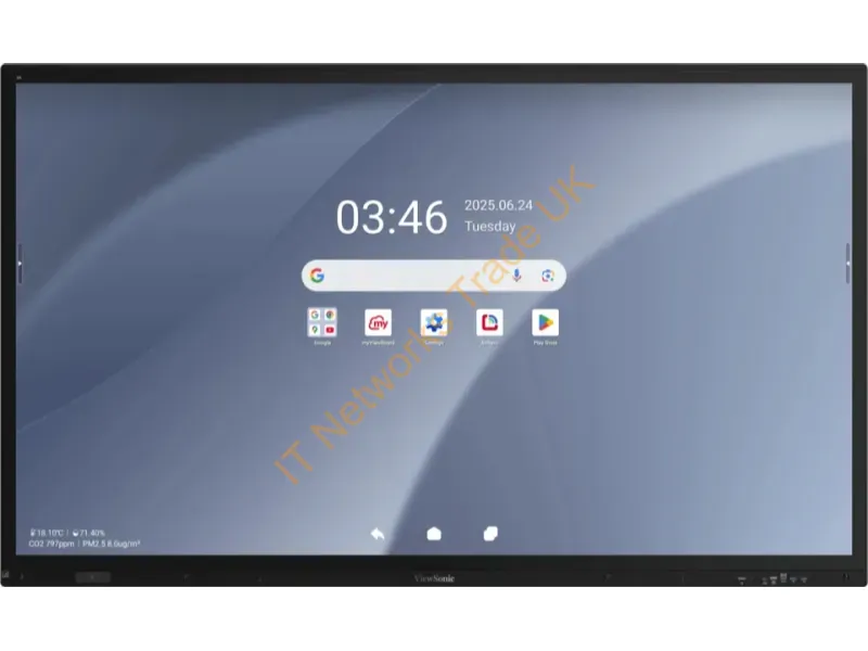 IFP7563-1C - Viewsonic IFP7563-1C interactive whiteboard 190.5 cm (75") 3840 x 2160 pixels Touchscreen Black