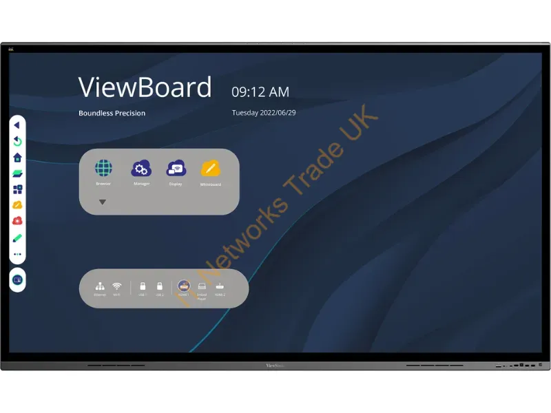 IFP8662 - Viewsonic Ifp8662 Signage Display Interactive Flat Panel 86" Led Wi-Fi 350 Cd/M 4K Ultra Hd Black Touchscreen Built-In Processor Android 8.0