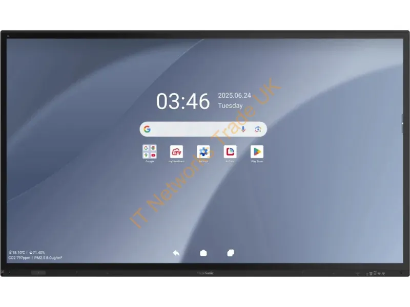 IFP8663-2C - Viewsonic IFP8663-2C interactive whiteboard 2.18 m (86") 3840 x 2160 pixels Touchscreen Black