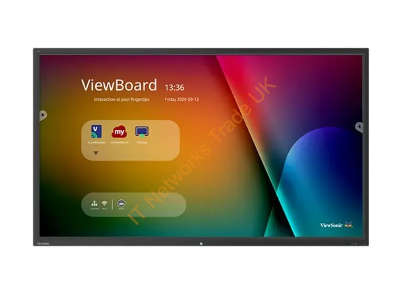 IFP9850-E1 - Viewsonic Ifp9850-E1 Signage Display Interactive Flat Panel 98" Led 350 Cd/M 4K Ultra Hd Black Touchscreen Built-In Processor Android 8.0