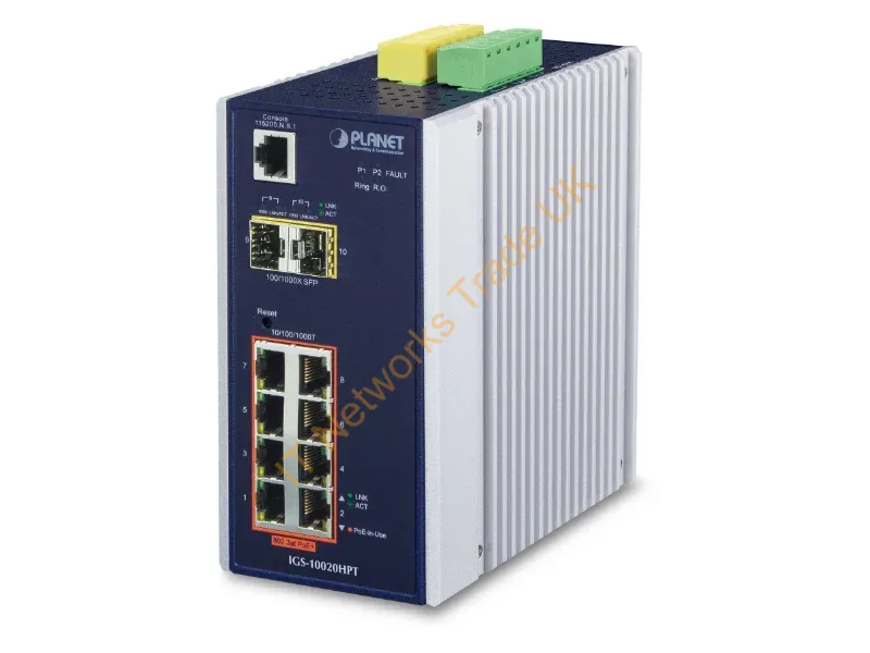 IGS-10020HPT - Planet IGS-10020HPT Managed network switch L2+ Gigabit Ethernet (10/100/1000) Power over Ethernet (PoE) Black network switch