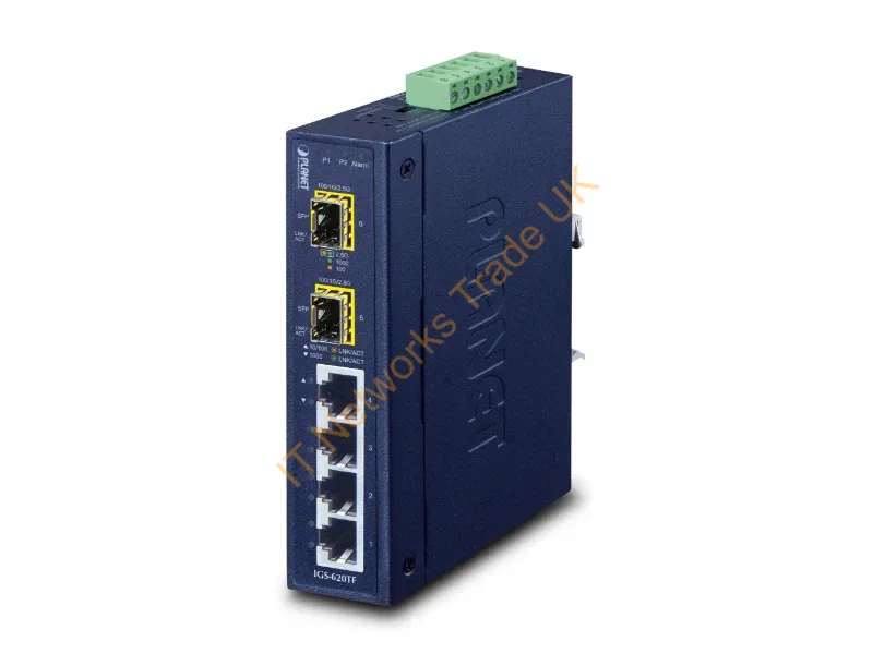 IGS-620TF - Planet IGS-620TF Unmanaged network switch Gigabit Ethernet (10/100/1000) Black network switch