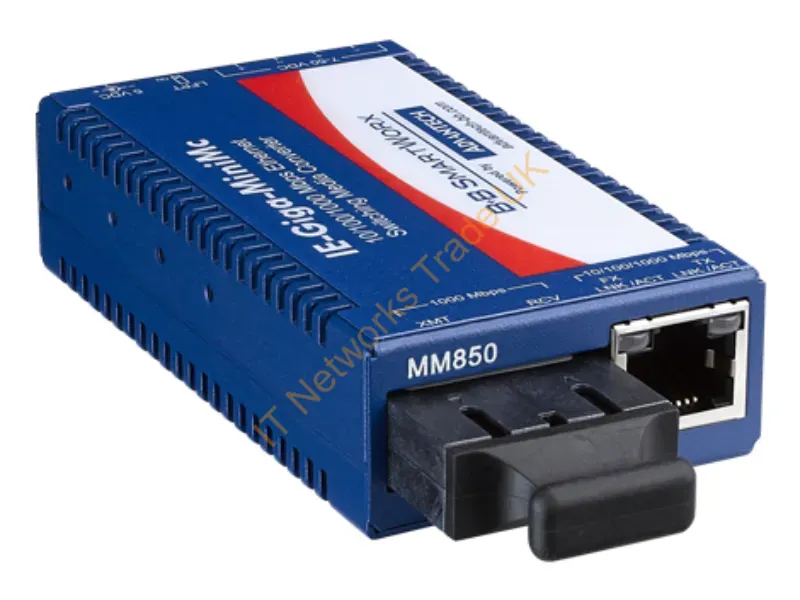 IMC-370I-MM-PS-B - Advantech Imc-370I-Mm-Ps-B Network Media Converter 1000 Mbit/S 850 Nm Multi-Mode Blue