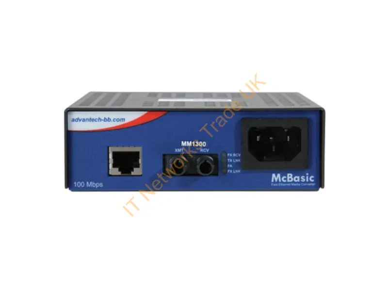 IMC-450-MMST - Advantech Imc-450-Mmst Network Media Converter 100 Mbit/S 1300 Nm Multi-Mode Black, Blue