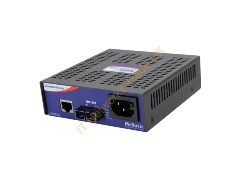 IMC-450-SL-US - Advantech Imc-450-Sl-Us Network Media Converter 100 Mbit/S 1310 Nm Single-Mode Black, Blue