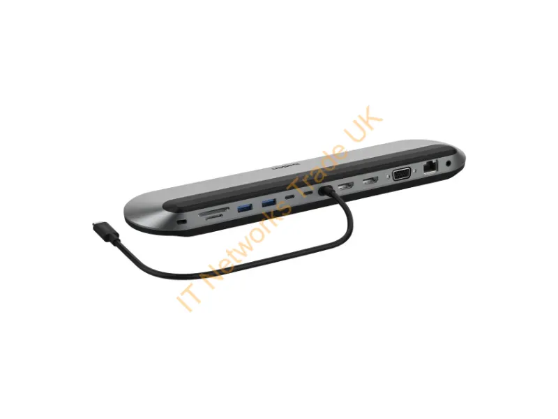 INC014btSGY - Belkin Inc014Btsgy Laptop Dock/Port Replicator Wired Usb 3.2 Gen 2 (3.1 Gen 2) Type-C Black, Gray