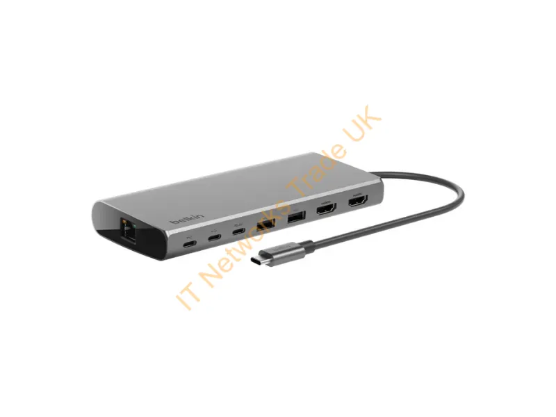 INC015BTSGY-CZ - Belkin INC015BTSGY-CZ laptop dock/port replicator Wired USB 3.2 Gen 1 (3.1 Gen 1) Type-C Aluminium