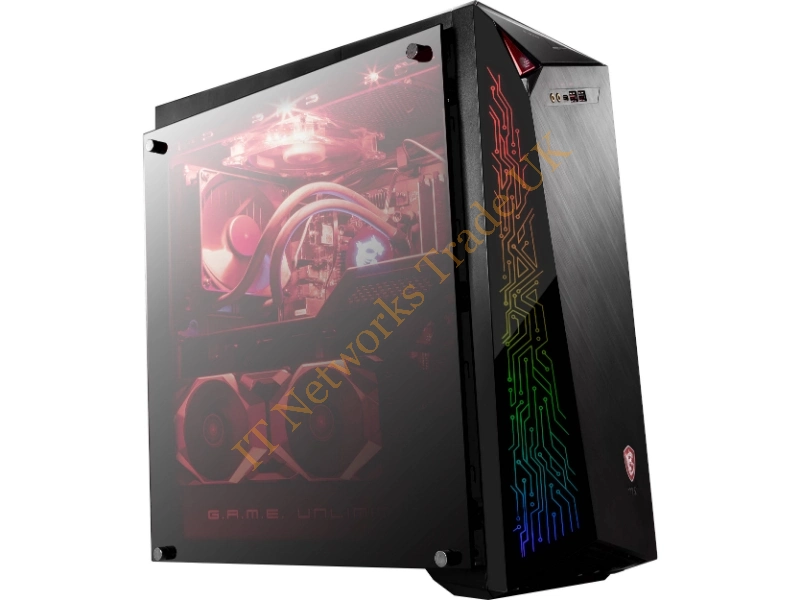 INFINITEX468 MSI Infinite X Plus 9SD-468US Intel -Core i7-9700KF 3.6-4.9GHz/ 16GB DDR4/ 3TB HDD + 1TB SSD/ RTX 2070 SUPER 8GB GDDR6/ Windows 10 Pro Desktop PC (Black-RGB) Desktop System