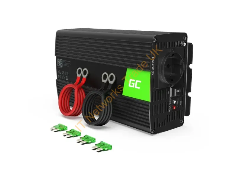 INV18 - Green Cell INV18 power adapter/inverter Auto 1000 W Black