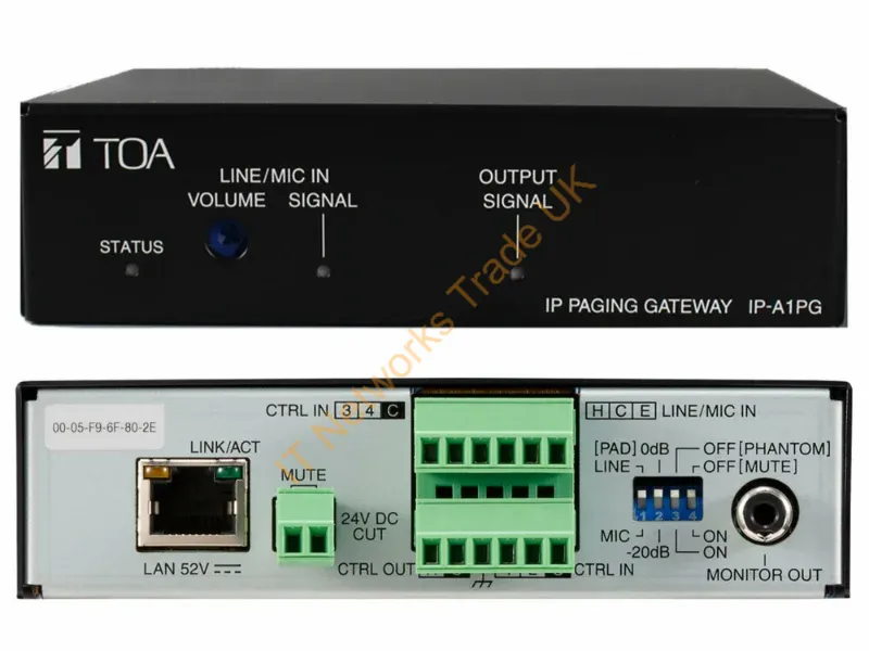 IP-A1PG - Strategic Sourcing Toa Electronics Ip-A1Pg Ip Paging Gateway