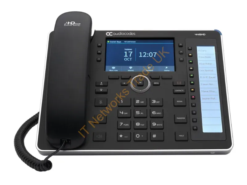 IP445HDEPSG-DBW - Audiocodes 445Hd Ip Phone Black Lcd Wi-Fi