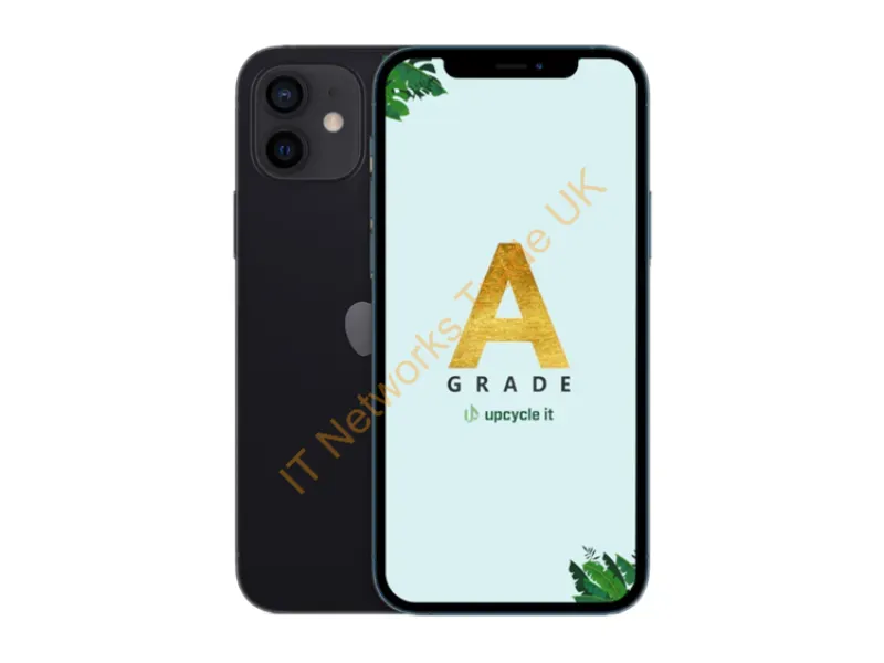 IPHONE12-128GB-A001 - Apple iPhone 12 15.5 cm (6.1") Dual SIM iOS 17 128 GB Black Refurbished
