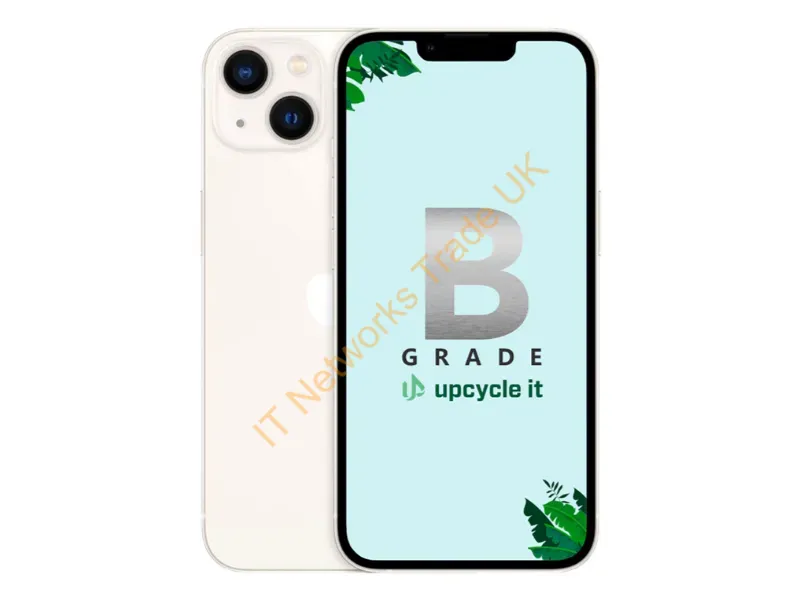 IPHONE13-128GB-B002 - Apple iPhone 13 (Refurbished) B 15.5 cm (6.1") Dual SIM iOS 17 5G 128 GB White