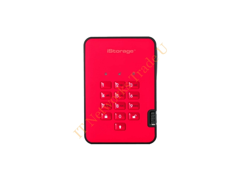 IS-DA2-256-1000-R - iStorage diskAshur 2 1000GB Red external hard drive