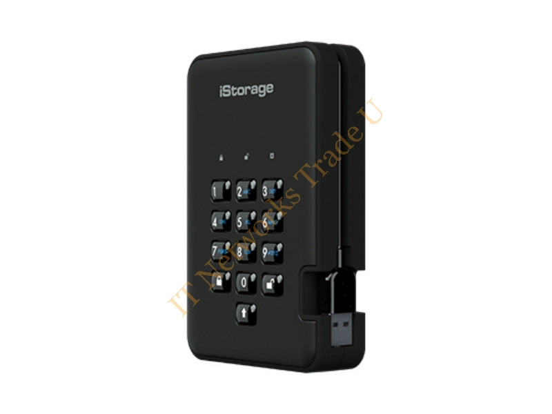 IS-DA2-256-3000-B - iStorage diskAshur 2 3000GB Black external hard drive