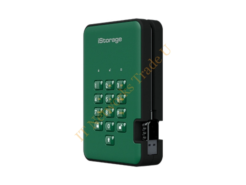 IS-DA2-256-5000-GN - iStorage diskAshur 2 5000GB Green external hard drive