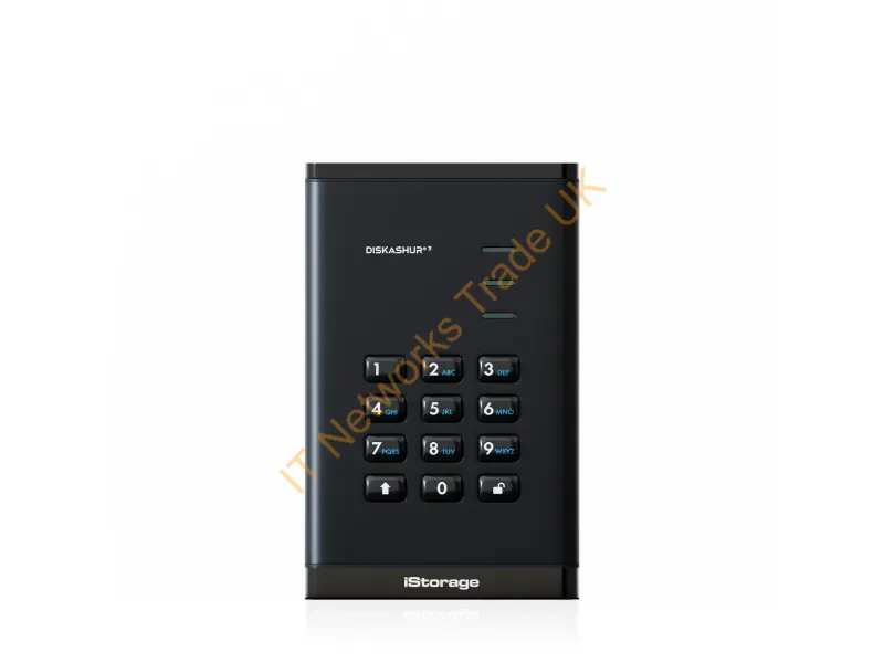 IS-DA3-256-5000-B - Istorage Diskashur3 Hdd External Hard Drive 5 Tb 2.5" Usb Type-C 3.2 Gen 1 (3.1 Gen 1) Black