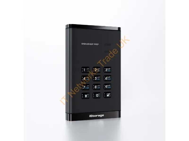 IS-DAP3-256-2000-F - Istorage Diskashur Pro3 Hdd External Hard Drive 2 Tb Usb Type-C 3.2 Gen 1 (3.1 Gen 1) Black