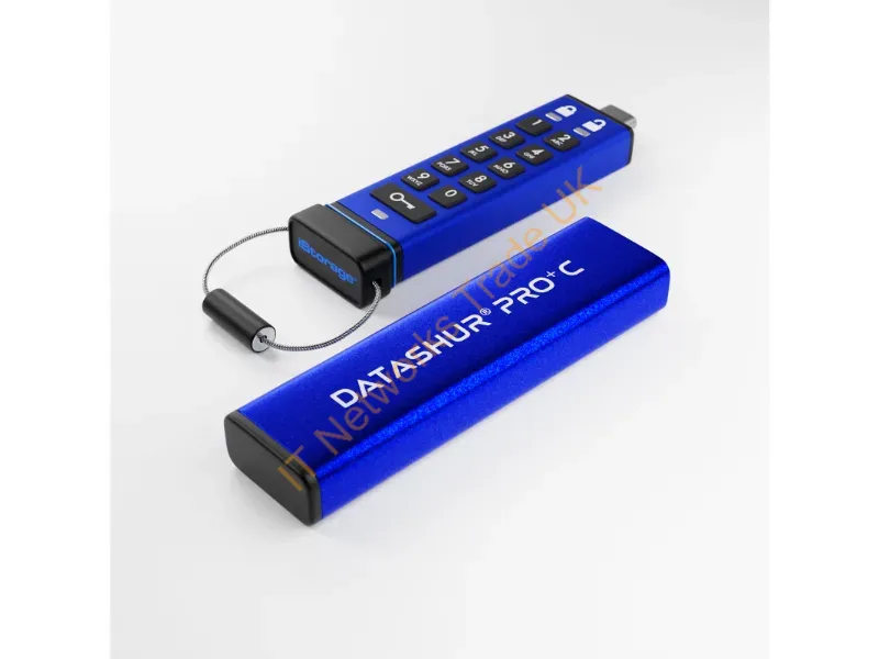 IS-FL-DA3C-256-128 - Istorage Datashur Pro+C Usb Flash Drive 128 Gb Usb Type-C 3.2 Gen 1 (3.1 Gen 1) Blue