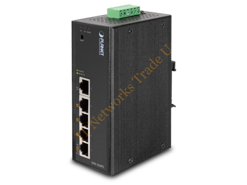ISW-504PS - Planet ISW-504PS Managed network switch L2 Fast Ethernet (10/100) Power over Ethernet (PoE) network switch