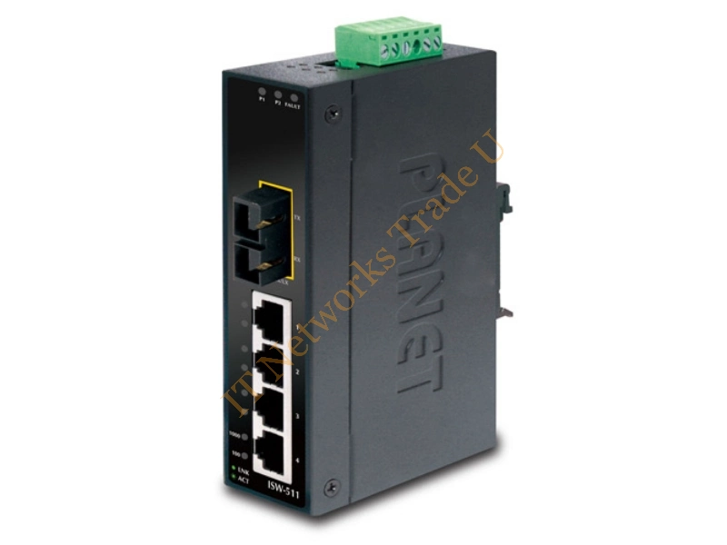 ISW-511 - Planet ISW-511 Unmanaged network switch L2 Fast Ethernet (10/100) Black network switch