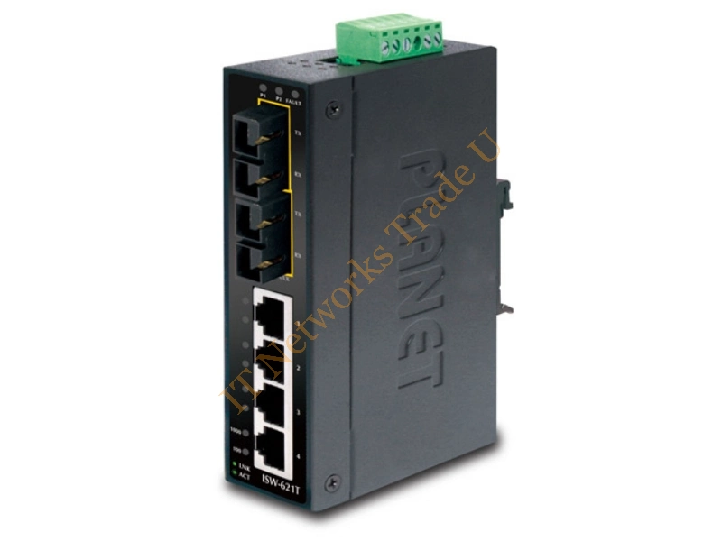 ISW-621T - Planet ISW-621T Unmanaged network switch L2 Fast Ethernet (10/100) Black network switch