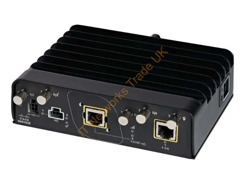 IW9165E-E-WGB - Cisco Cisco Catalyst IW9165E Rugged Radio access point 1GbE, 2.5GbE Wi-Fi 6E, Bluetooth 5 GHz, 6 GHz rail mountable
