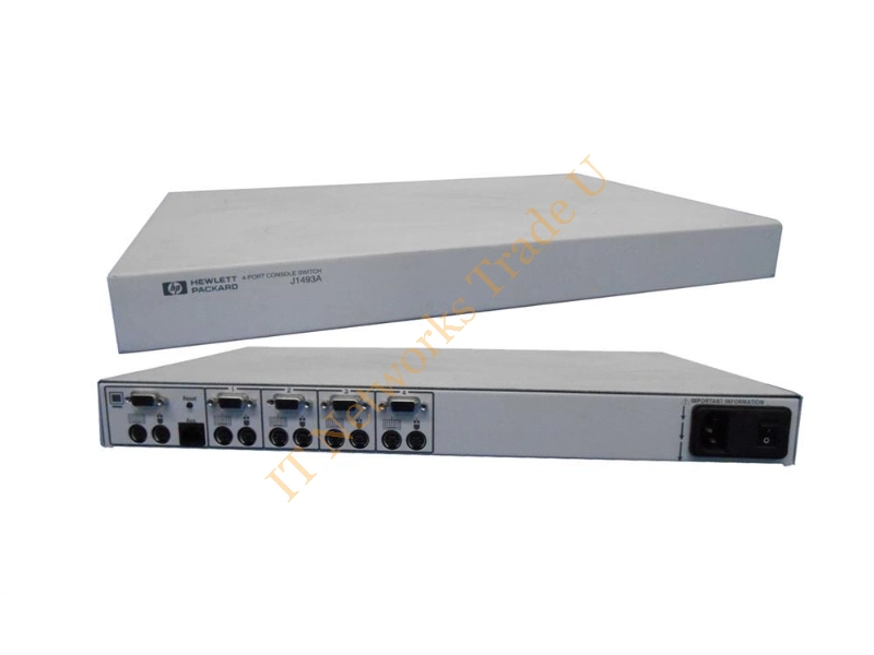 J1493A HP 4-Port KVM Rackmount Console Switch for NetServer LH KVM Switch