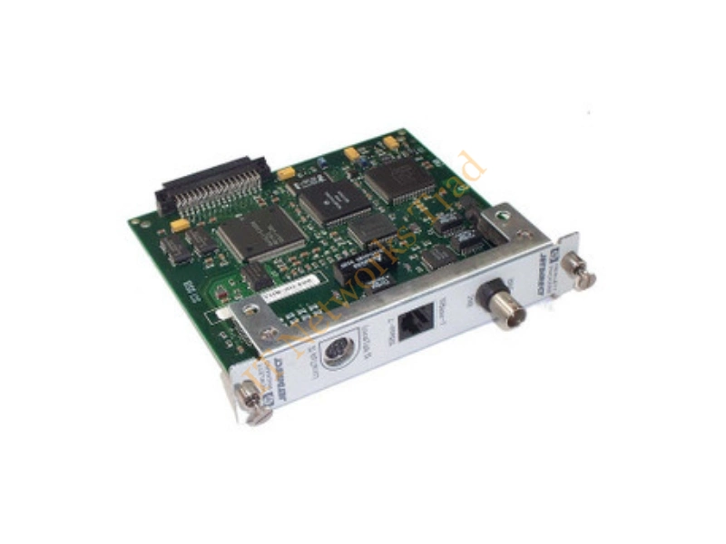 J2552-60013 HP JetDirect 10Base-T Ethernet MIO BNC RJ-45 and 8-Pin Mini-DIN Connector Lan Interface Internal Network Print Server