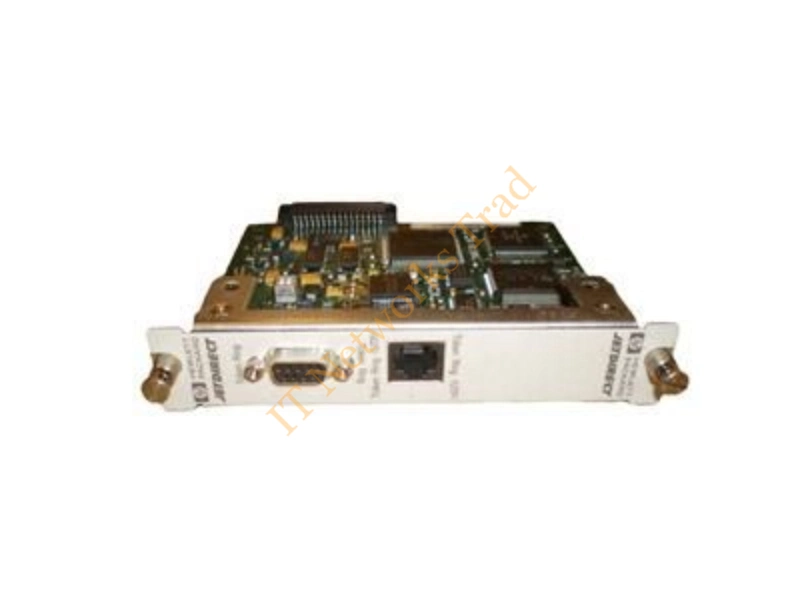 J2555A HP JetDirect 400N Modular Input/Output Token Ring Adapter 10/100Base-T DB9 RJ-45 LAN Interface internal Network Print Server