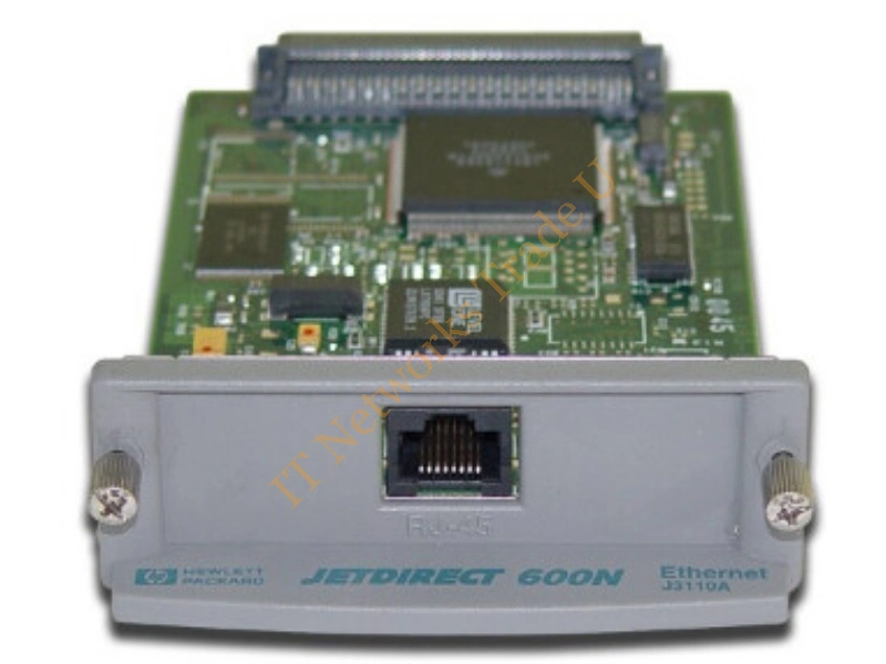 J3110-60002 HP JetDirect 600N EIO Fast Ethernet 10Base-T Internal Network Print Server RJ-45 Connector