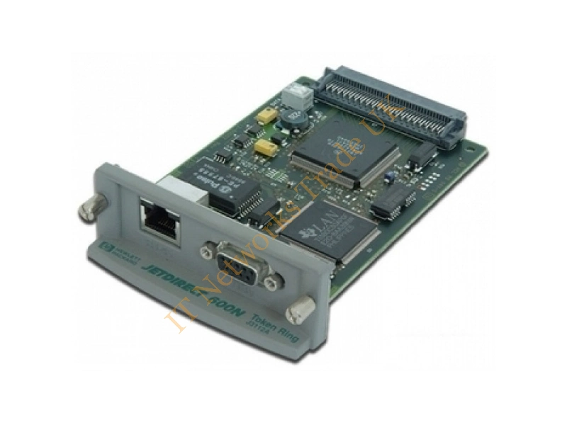 J3112A HP JetDirect 600N Token Ring LAN Interface Card DB-9 and RJ-45 Connectors Printer Accessory