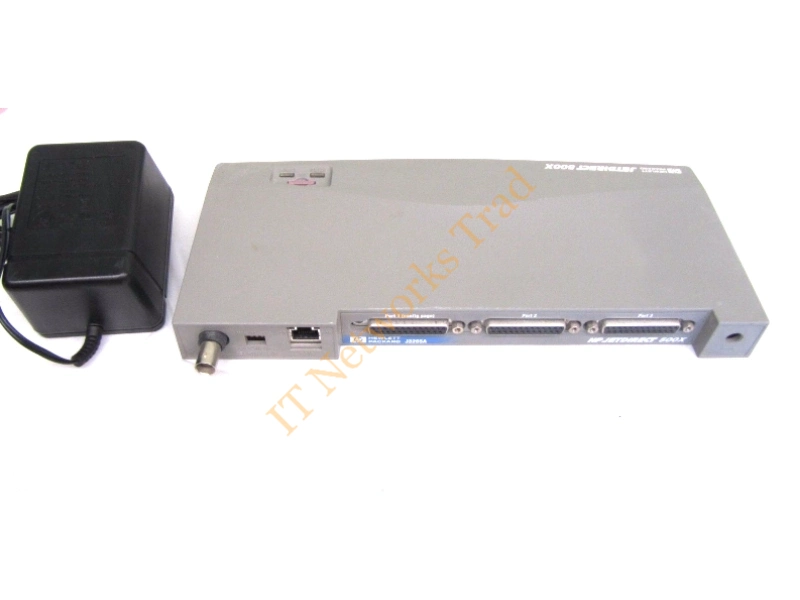 J3265A HP JetDirect 500X External Network Print Server Ethernet 10/100Base-TX 3-Ports Parallel LAN Interface Module