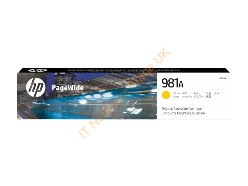 HP J3M70A (981A) Ink cartridge yellow, 6K pages, 69ml Printer