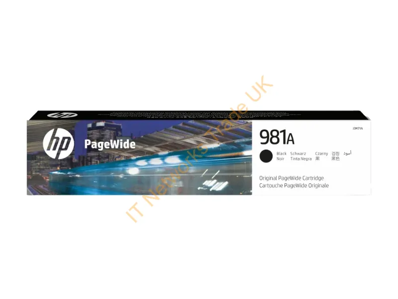 HP J3M71A (981A) Ink cartridge black, 6K pages, 106ml Printer