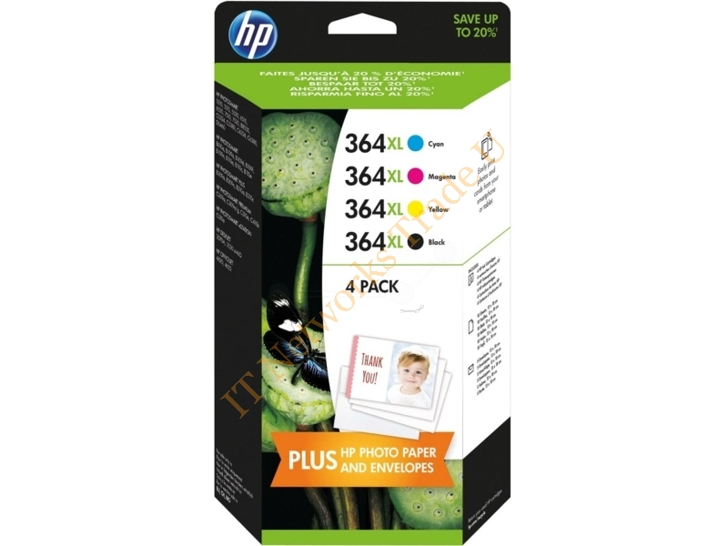 HP J3M83AE (364XL) Ink cartridge multi pack, 550 pages, Pack qty 4 Printer