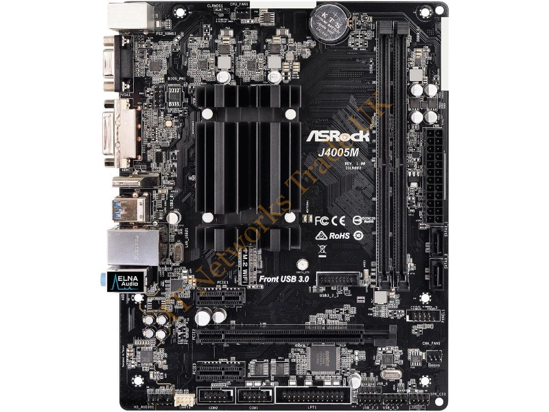 J4005M ASRock J4005M Intel J4005 2.7GHz/ DDR4/ SATA3 / USB3.1/ M.2/ GbE/ MicroATX Motherboard & CPU Combo