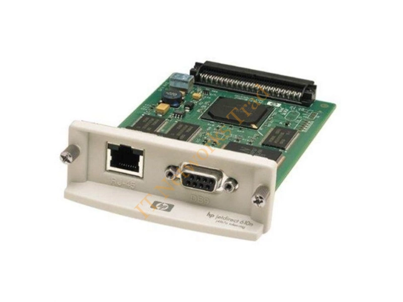 J4167A HP JetDirect 610N Token Ring Internal Network Print Server LAN Interface Board DB-9 and RJ-45 Connectors