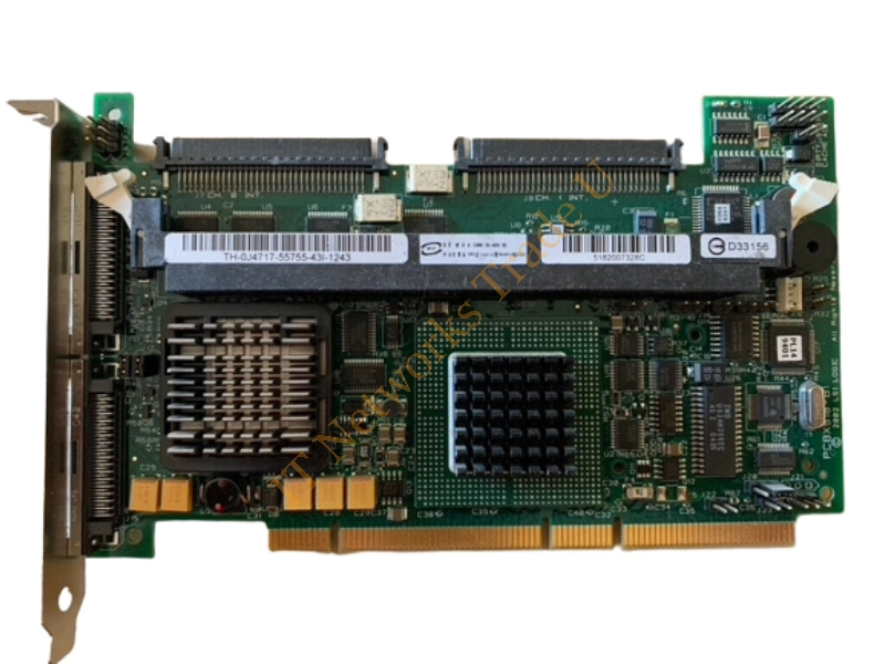 J4717 Dell PERC4 Dual Channel PCI-x Ultra-320 SCSI RAID Controller Card with Standard Bracket Storage