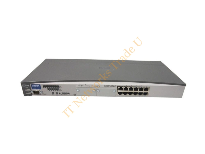J4817-61001 HP Procurve Switch 2312 Unmanaged 12-Ports 10/100Base-Tx with 2GB Transceiver Slots Ethernet Network Switch