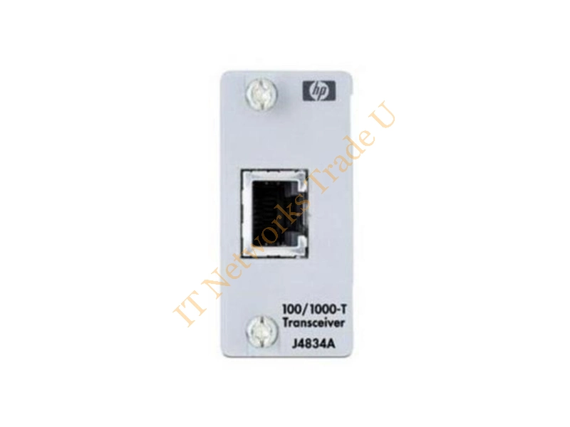 J4834A#ABB HP Procurve Gigabit 100/1000Base-TX Transceiver Module RJ-45 Connector