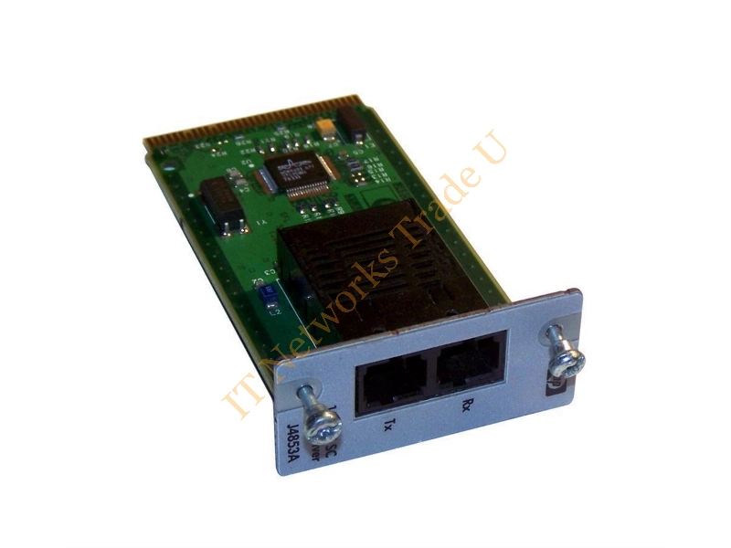 J4853B HP ProCurve 100Mbps 100Base-FX Multi-mode Fiber 2km 1300nm SC Connector Fast Ethernet Plug-in Transceiver Module
