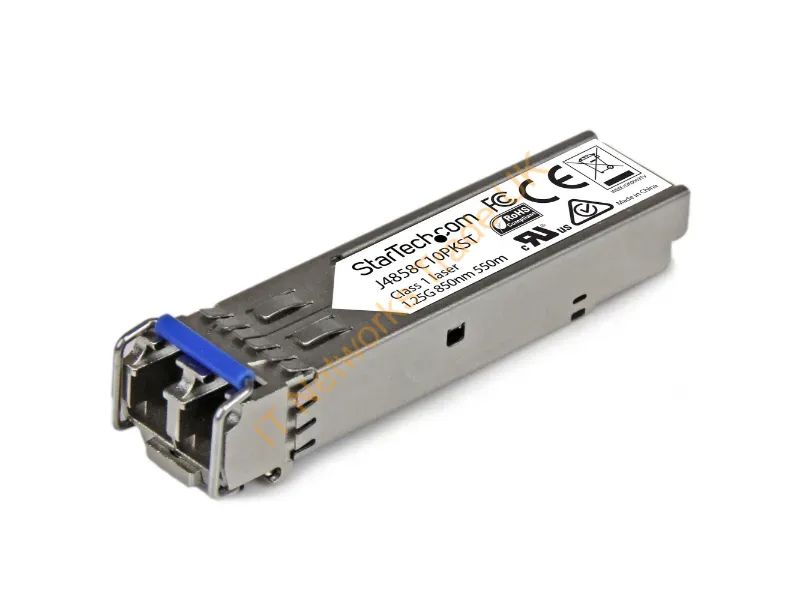 J4858C10PKST - StarTech.com Gigabit Fiber SFP transceiver module HP J4858C Compatible MM LC with DDM 550 m (1804 ft.) 10 Pack