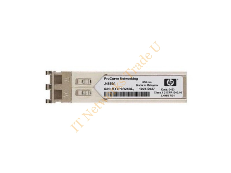 J4859-61101 HP ProCurve 1Gbps 1000Base-LX Single-mode Fiber 10km 1310nm Duplex LC Connector SFP (mini-GBIC) Transceiver Module